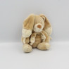 Doudou lapin beige écru avec écharpe NICOTOY