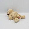 Doudou lapin beige écru avec écharpe NICOTOY