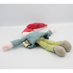 Doudou lutin garçon vert rouge Les Comptines JACADI