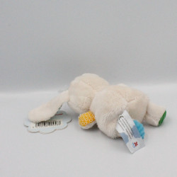 Doudou lapin blanc rouge vert bleu jaune pois étoiles NICOTOY
