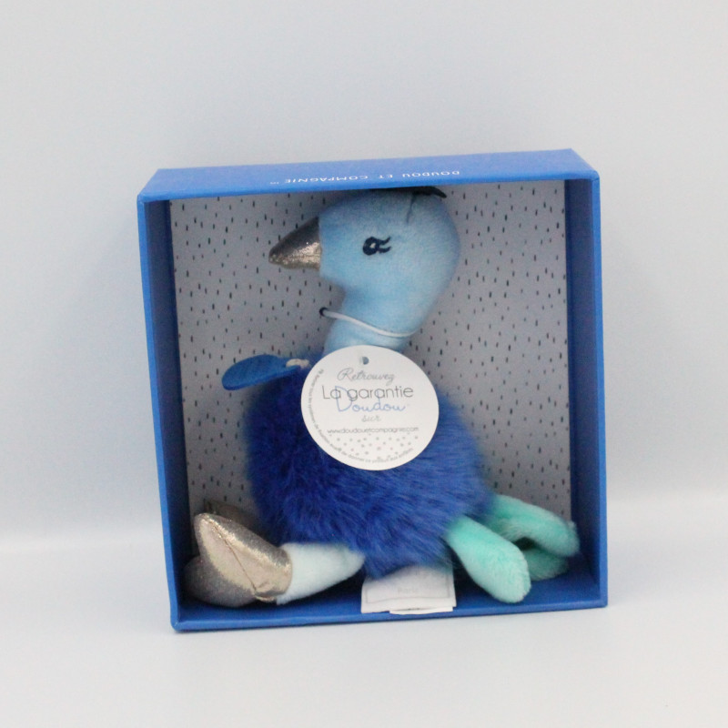 Doudou et compagnie paon bleu Les Minizoo