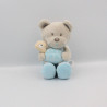 Doudou musical ours beige bleu tortue TEX BABY