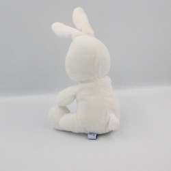 Doudou lapin blanc jaune rose DODIE LOT DE 2