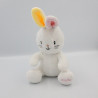Doudou lapin blanc jaune rose DODIE LOT DE 2