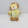 Doudou lion jaune bleu Jungle TEX