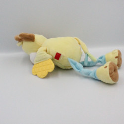 Doudou lion jaune bleu Jungle TEX