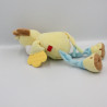 Doudou lion jaune bleu Jungle TEX