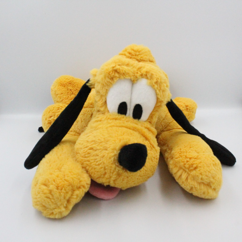 Peluche chien Pluto collier vert DISNEY STORE 42 cm