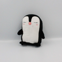 Doudou pingouin noir blanc NICOTOY
