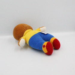 Doudou Tchoupi marron jaune bleu rouge Ajena - Nounours