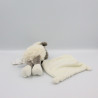 Doudou mouton blanc gris mouchoir I2C KIABI BEBE