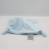 Doudou plat ours bleu pois poule MOTS D'ENFANTS