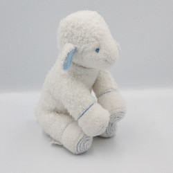 Doudou mouton blanc bleu AVENE
