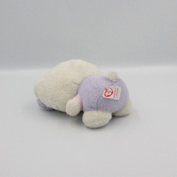 Doudou chat HELLO KITTY blanc mauve rose TY SANRIO