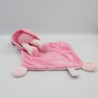 Doudou ours rose mouchoir POMMETTE