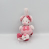 Doudou musical Mimi la souris rose fleurs NICOTOY KIABI