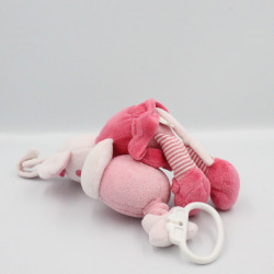 Doudou musical Mimi la souris rose fleurs NICOTOY KIABI