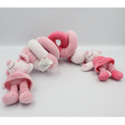 Spirale d'activités doudou Mimi la souris rose NICOTOY KIABI
