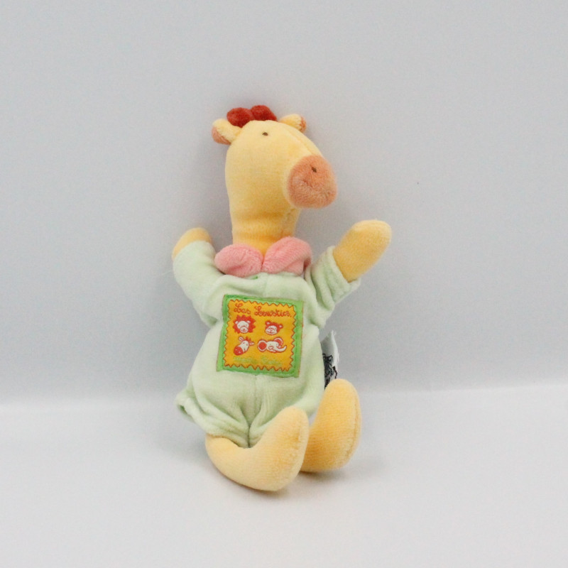 Mini Doudou girafe verte Les Loustics MOULIN ROTY
