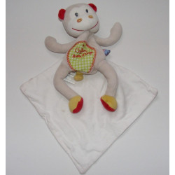 Doudou chien bleu mouchoir Cajou SUCRE D'ORGE