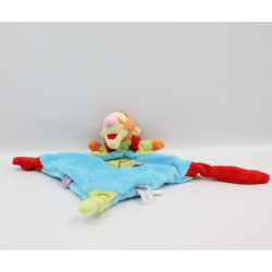 Doudou plat tigrou bleu vert oiseau DISNEY