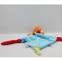 Doudou plat tigrou bleu vert oiseau DISNEY