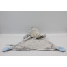 Doudou plat ours gris ange étoiles NICOTOY
