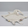 Doudou plat lapin blanc rose LITTLE DUTCH TIAMO