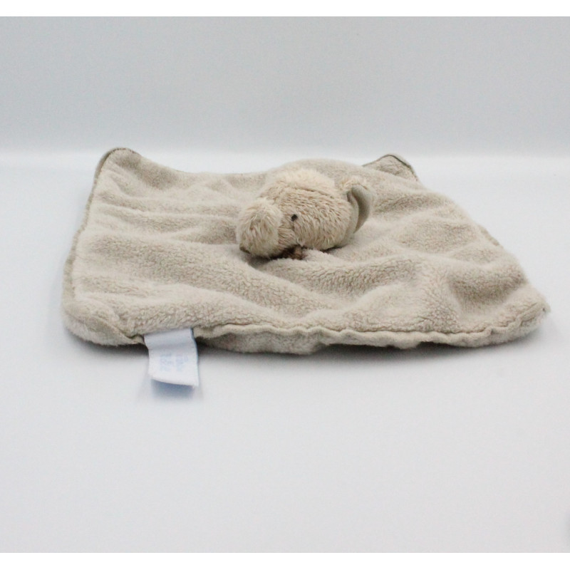Doudou plat éléphant beige TARTINE ET CHOCOLAT