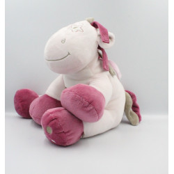 Grand Doudou poney cheval rose beige étoile Victoria et Lucie NOUKIE'S