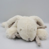 Doudou et compagnie lapin blanc gris beige taupe tout doux Bonbon 32 cm