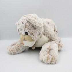 Doudou peluche chat léopard beige blanc HISTOIRE D'OURS