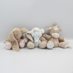Mobile arche Doudou éléphant lapin poney NATTOU