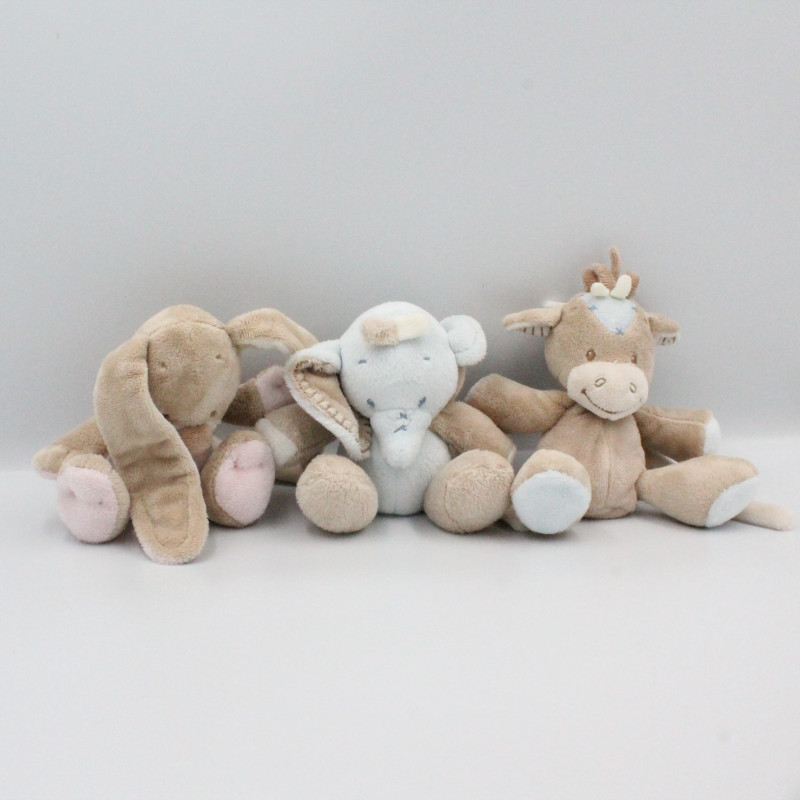 Mobile arche Doudou éléphant lapin poney NATTOU