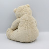 Doudou peluche ours beige blanc écru avec bébé NICOTOY