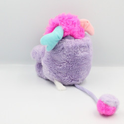 Peluche Popples mauve rose année 1986 MATTEL