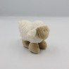 Mini Doudou mouton blanc beige JOLLYBABY