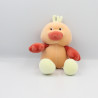 Doudou canard orange rouge vert SUCRE D'ORGE