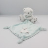 Doudou ours blanc mouchoir bleu sweet dream KIABI SIMBA TOYS