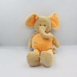 Doudou éléphant orange Safari DOUKIDOU