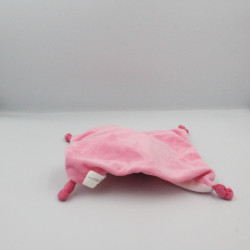 Doudou plat lutin poupée rose orange coeurs NICOTOY