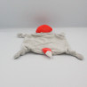 Doudou plat renard orange gris blanc VERTBAUDET