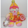 Doudou clown bleu avec hochet et miroir NICOTOY
