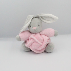 Doudou lapin plume gris...