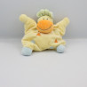 Doudou semi plat girafe vache jaune bleu vert orange NATTOU