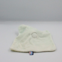 Doudou plat hippopotame vache bleu vert SUCRE D'ORGE