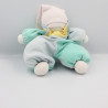 Doudou poupée lutin bleu vert rose MOULIN ROTY