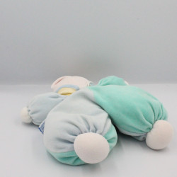 Doudou poupée lutin bleu vert rose MOULIN ROTY