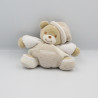 Doudou ours boule ecru beige blanc TAKINOU