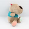 Doudou ours César beige bleu LILLIPUTIENS